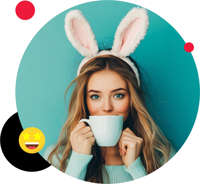 kawa pije kawę wielkanocną - cupping