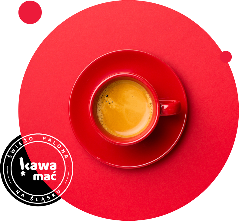 espresso w czerwonej filżance