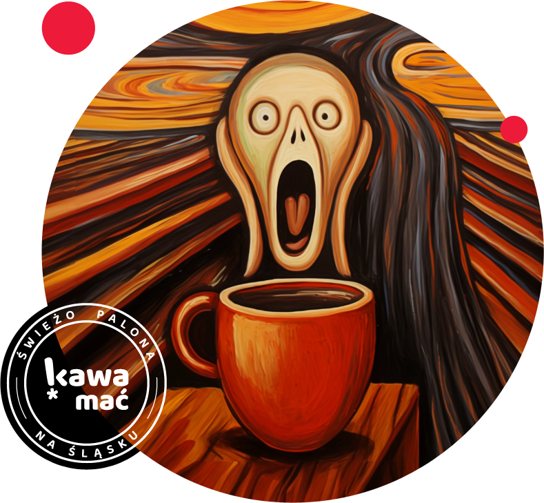 etykieta kawa mać