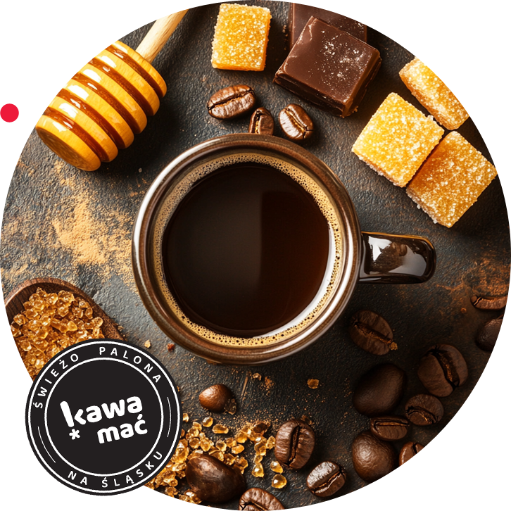 nuty smakowe w kawie brazylia sweet - miód, cukier, karmel