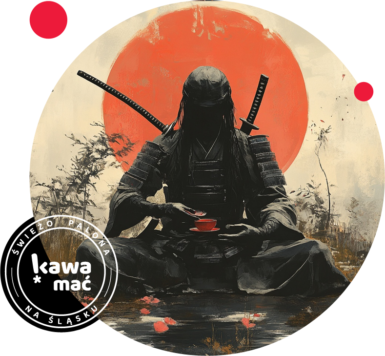 Samuraj przygotowuje kawę